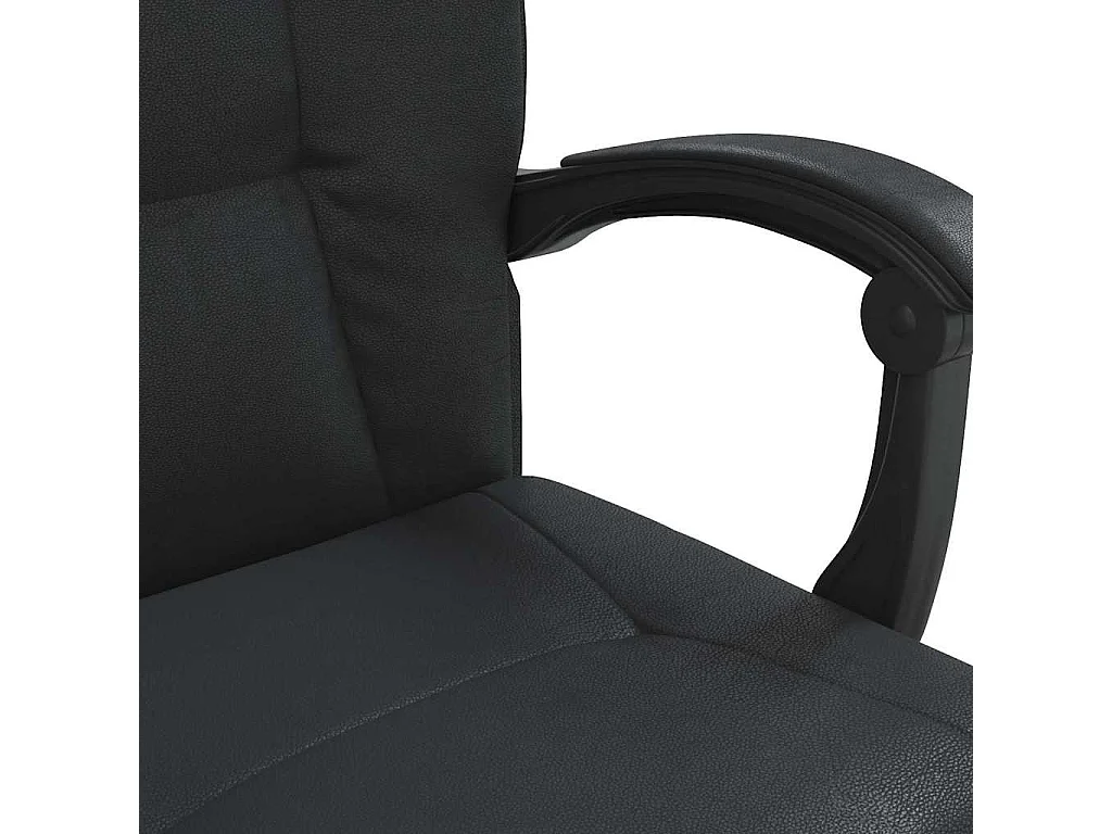 Fauteuil inclinable de bureau Noir Similicuir