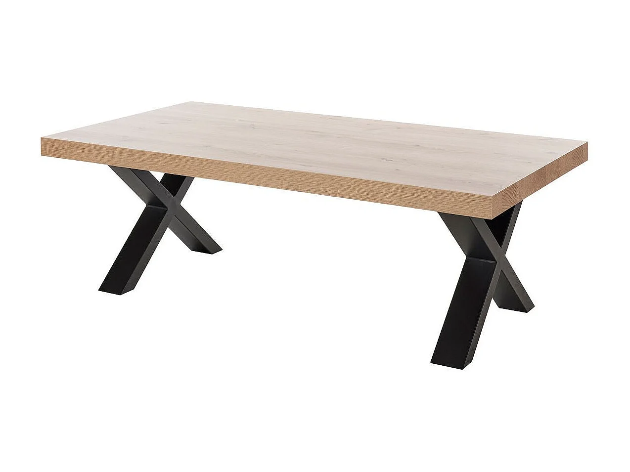 Ensemble salon table basse et meuble TV aspect bois finition Hudson Oak - URIDSON