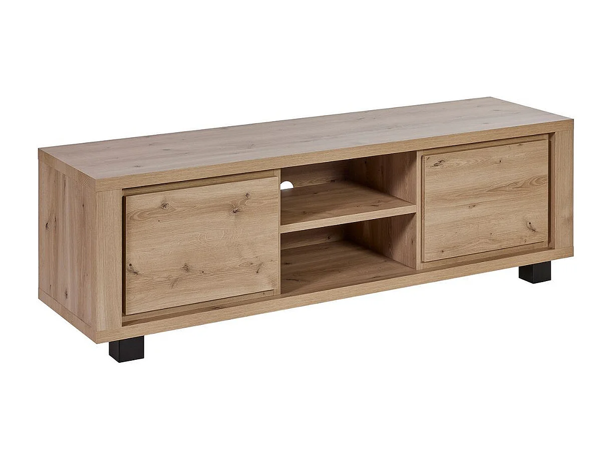 Ensemble salon table basse et meuble TV aspect bois finition Hudson Oak - URIDSON