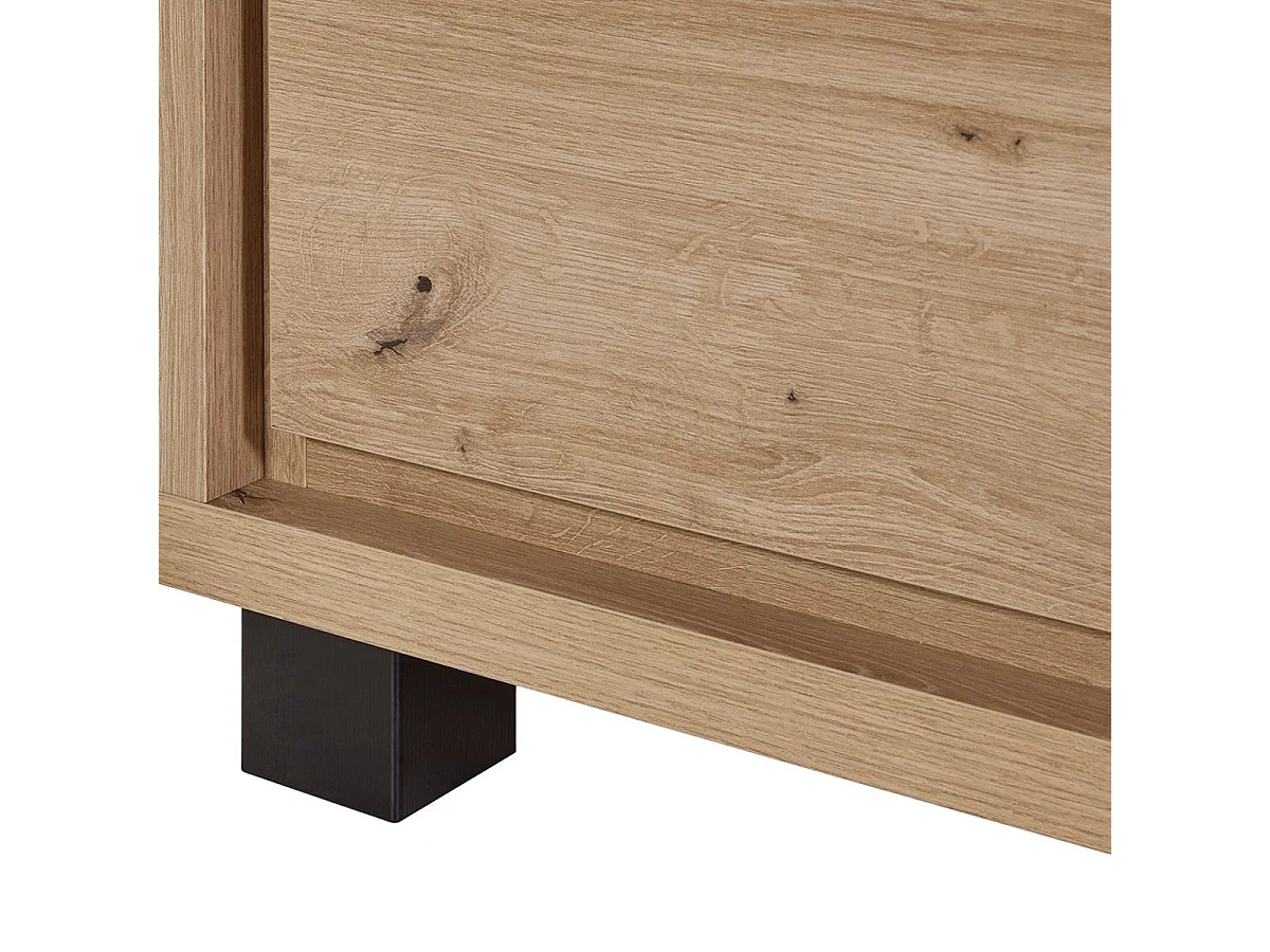 Ensemble salon table basse et meuble TV aspect bois finition Hudson Oak - URIDSON