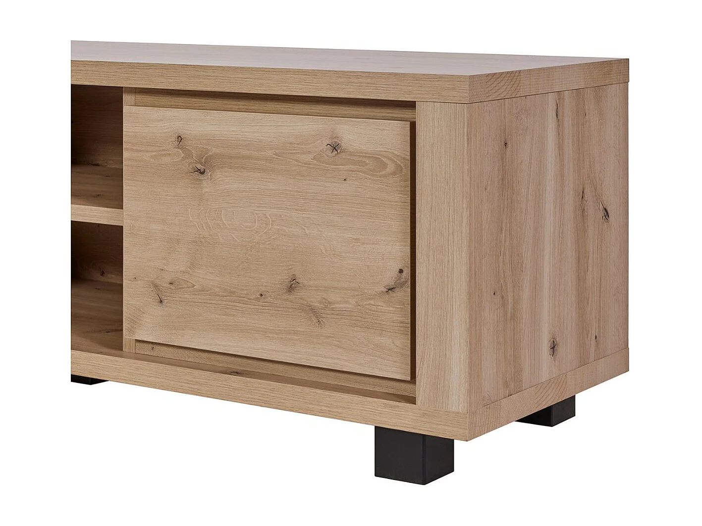 Ensemble salon table basse et meuble TV aspect bois finition Hudson Oak - URIDSON