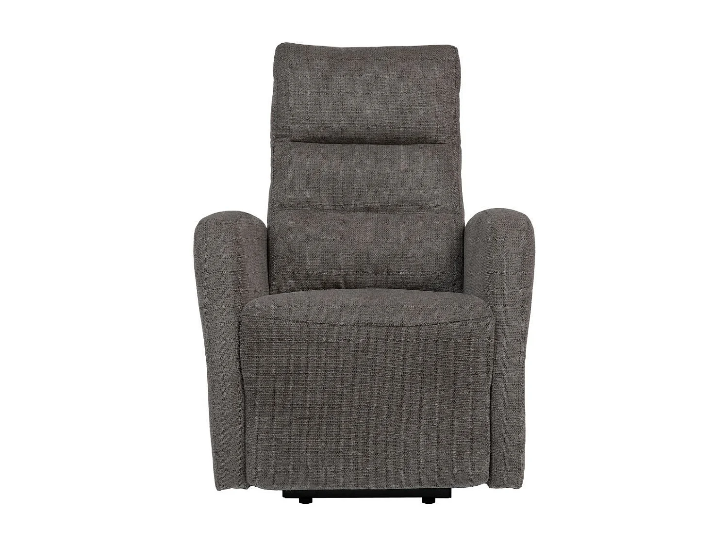 Fauteuil relax releveur tissu polyester gris foncé chiné - NYMPHAEA