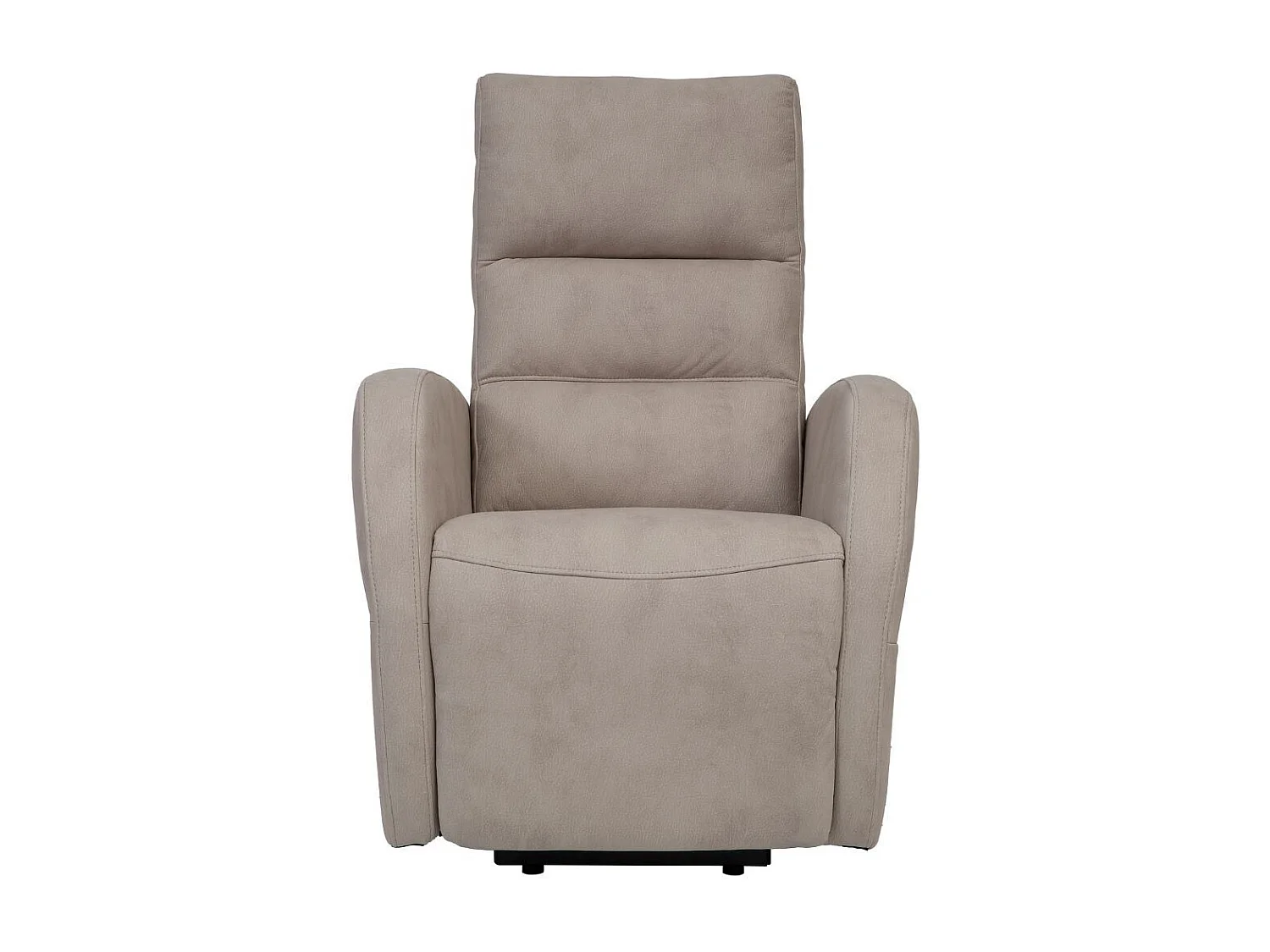 Fauteuil relax releveur tissu polyester imitation cuir beige - NYMPHAEA