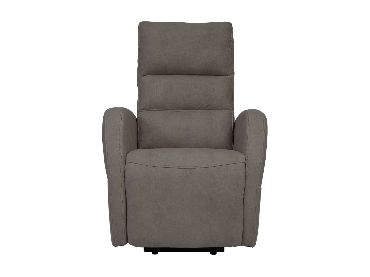 Fauteuil relax releveur tissu polyester imitation cuir gris-brun marbré - NYMPHAEA