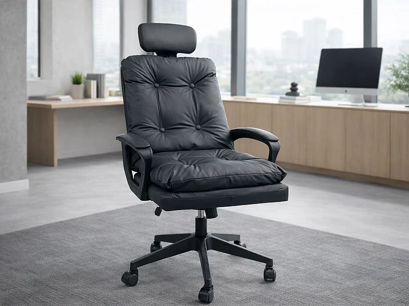 Cadeira de Escritório Executiva, Riva (Preto)