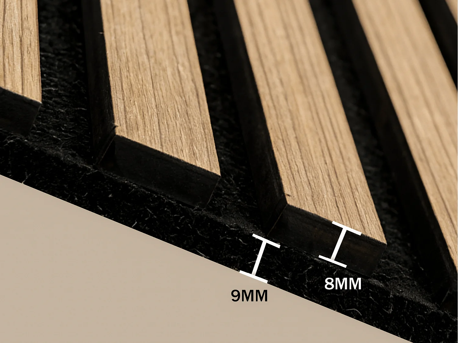 Panneau mural acoustique - Finition bois naturel clair - Pack de 3,17 m² - Lot de 2 pièces - NAVIA