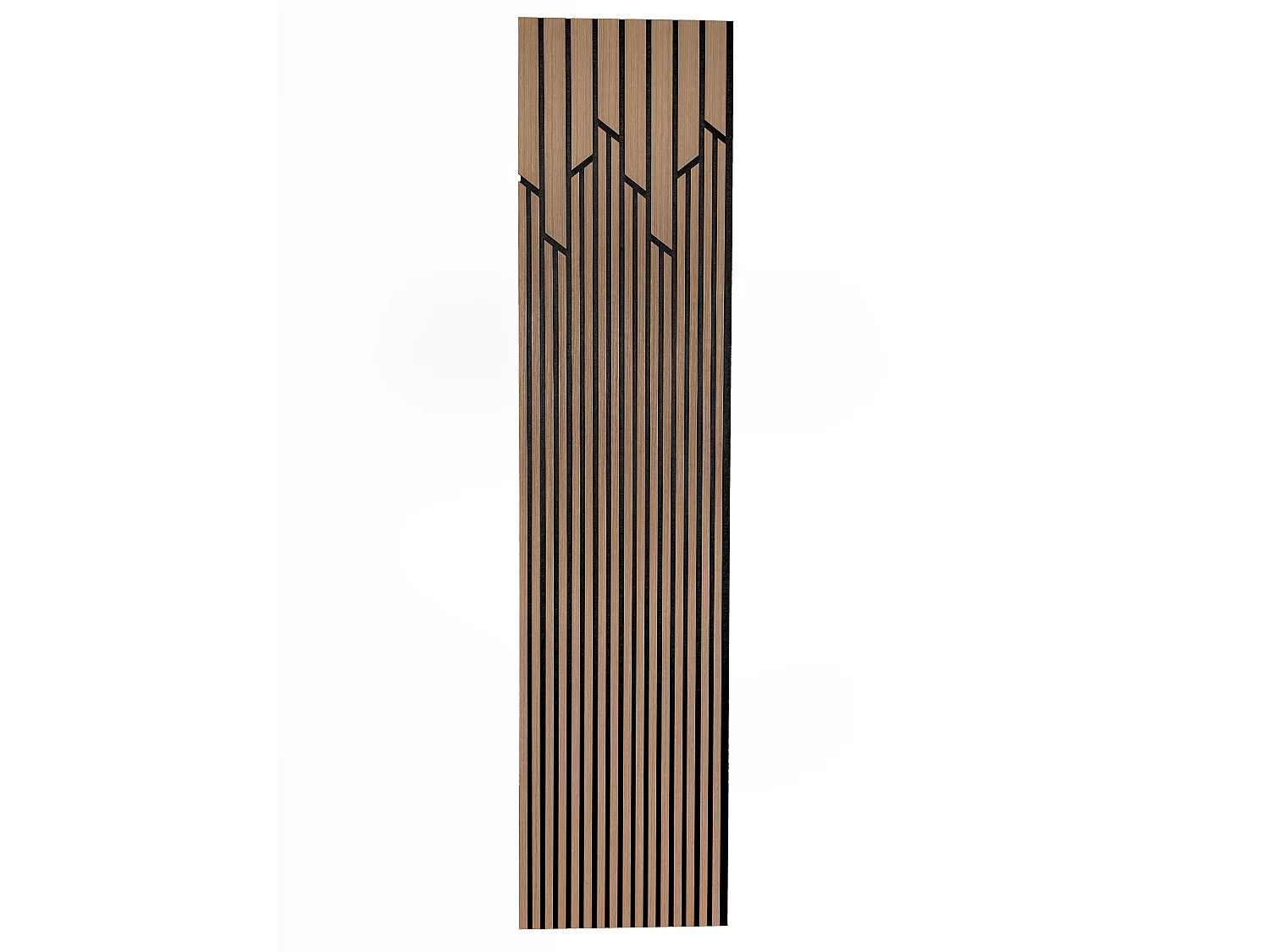 Panneau mural acoustique - Finition bois naturel foncé - Pack de 3,17 m² - Lot de 2 pièces - NAVIA