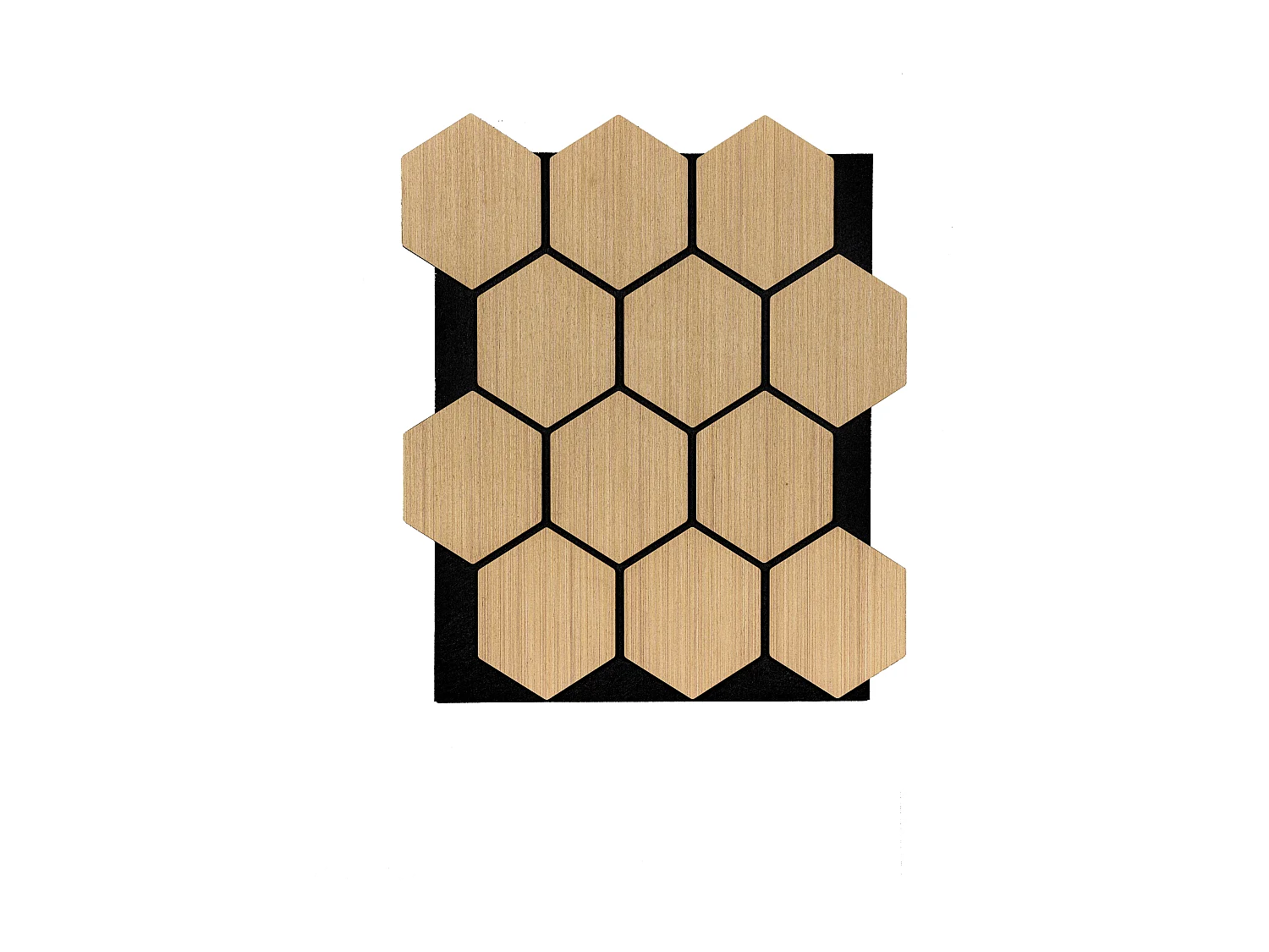 Panneau mural acoustique - Finition bois naturel clair - Pack de 1,62 m² - Lot de 4 pièces - KULIA