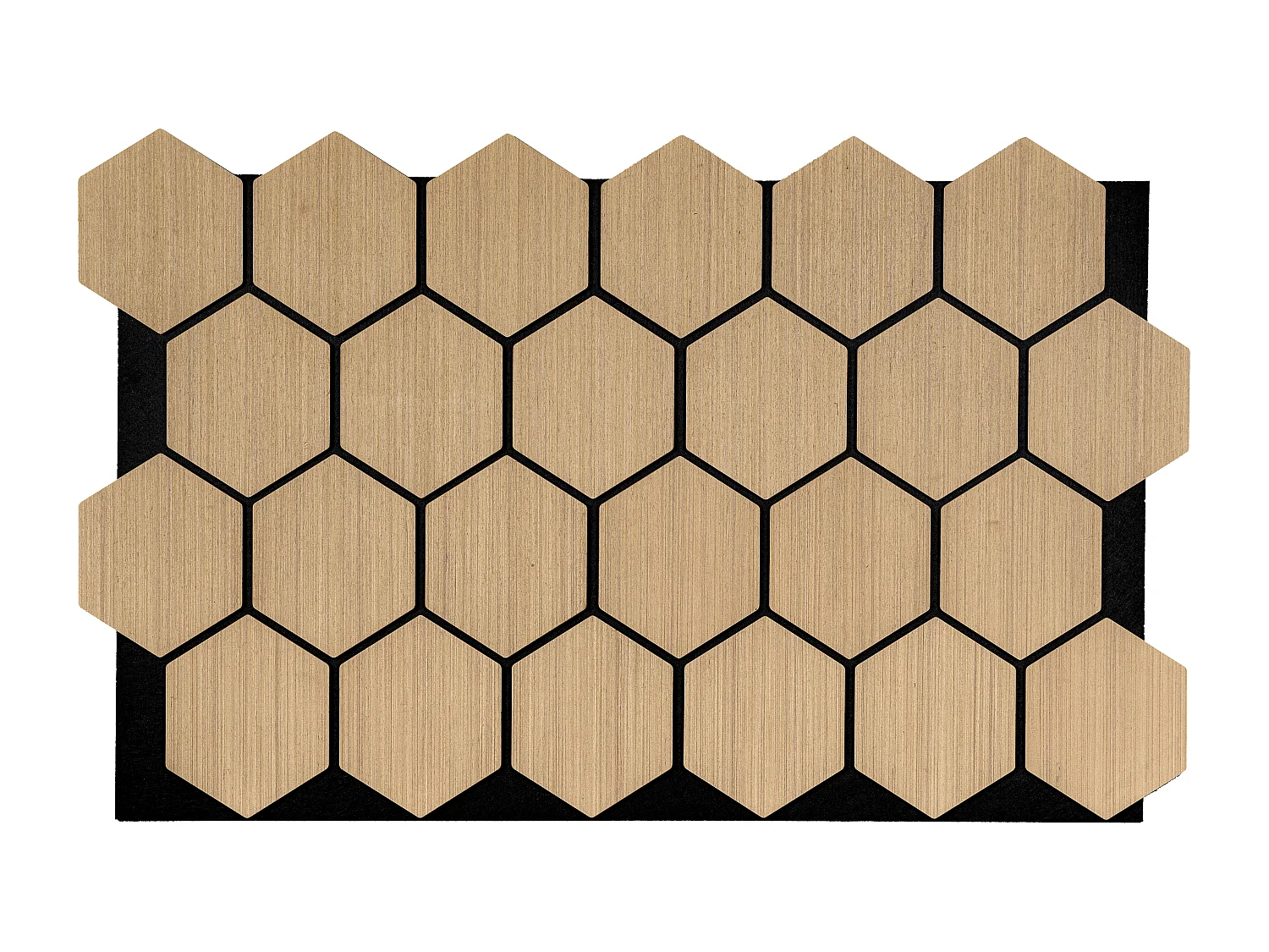 Panneau mural acoustique - Finition bois naturel clair - Pack de 1,62 m² - Lot de 4 pièces - KULIA