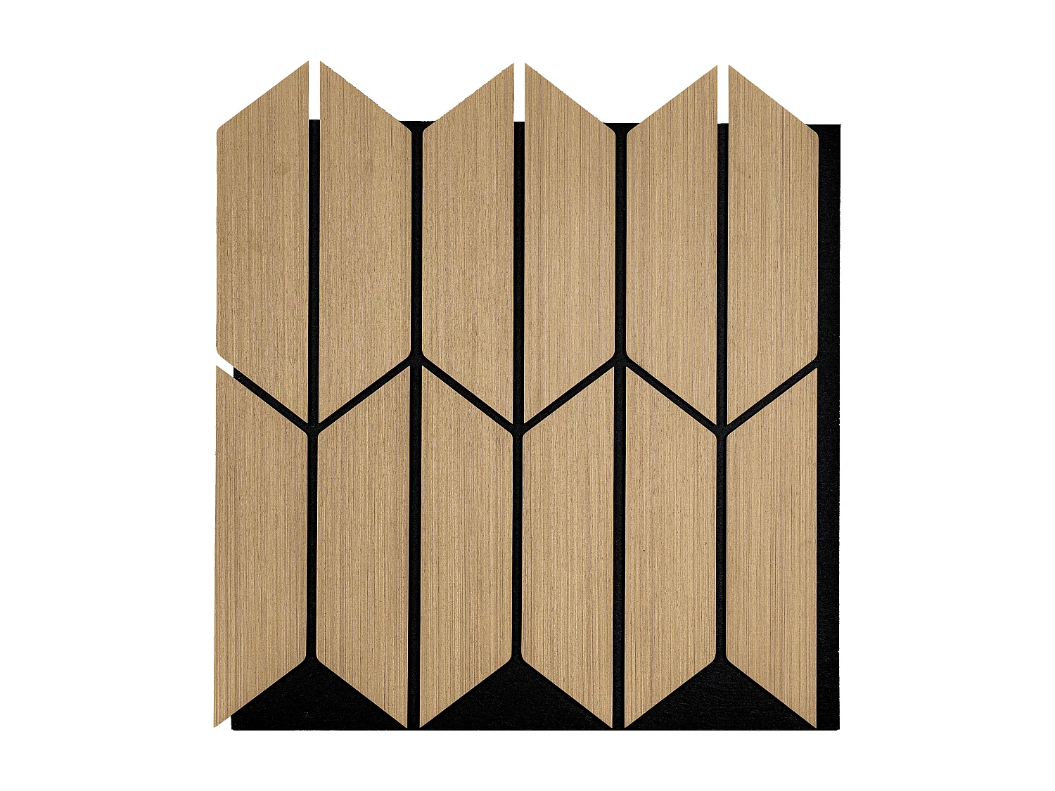 Panneau mural acoustique - Finition bois naturel clair - Pack de 1,63 m² - Lot de 4 pièces - LEOLIA