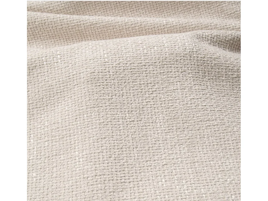Canapé 3 places convertible express en tissu texturé beige - Couchage 140 cm - Matelas 20 cm mémoire de forme POGNIA