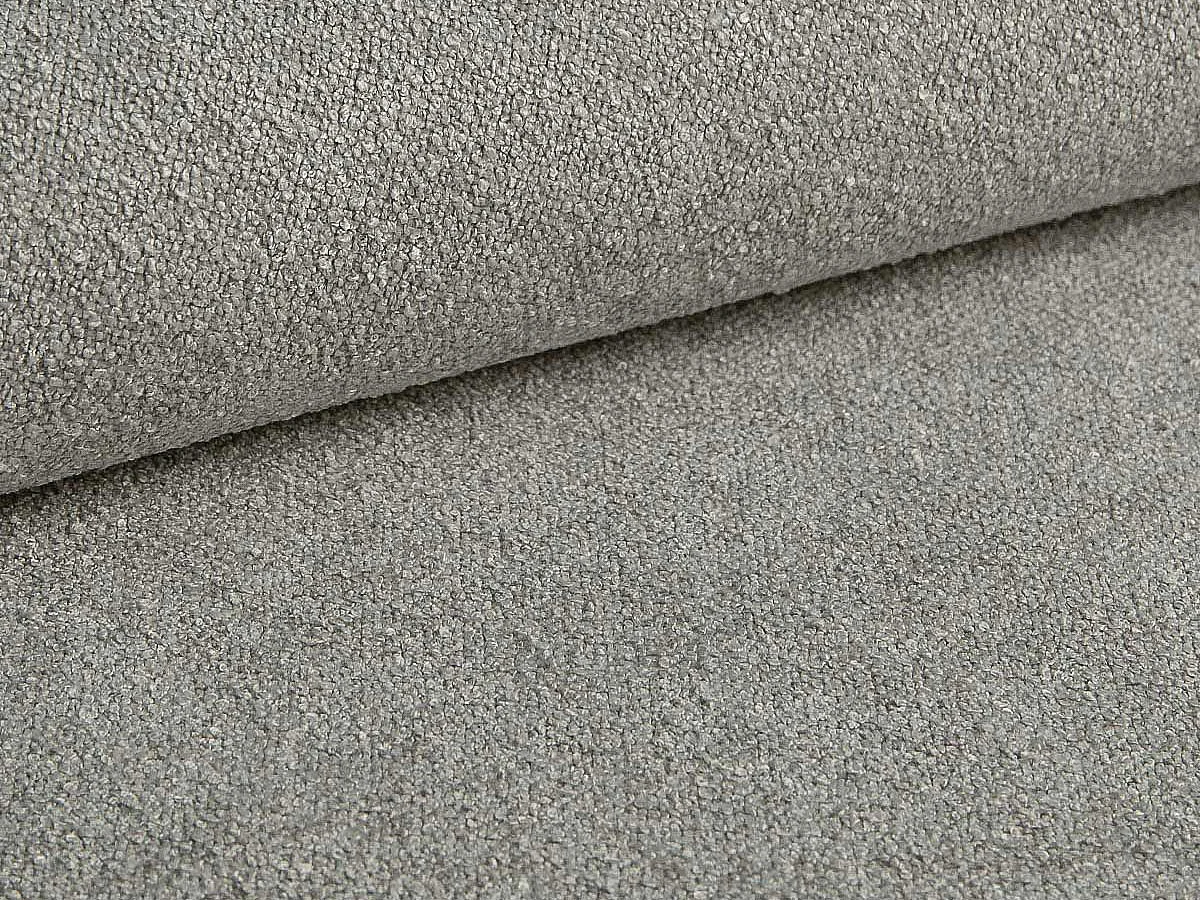 Pouf en tissu gris clair FRIDORA