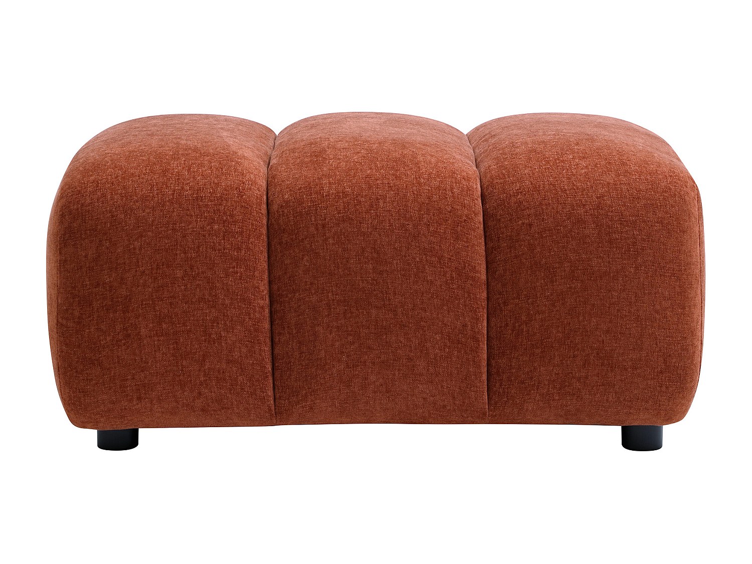 Hocker aus Strukturstoff in Terrakotta JUTINI