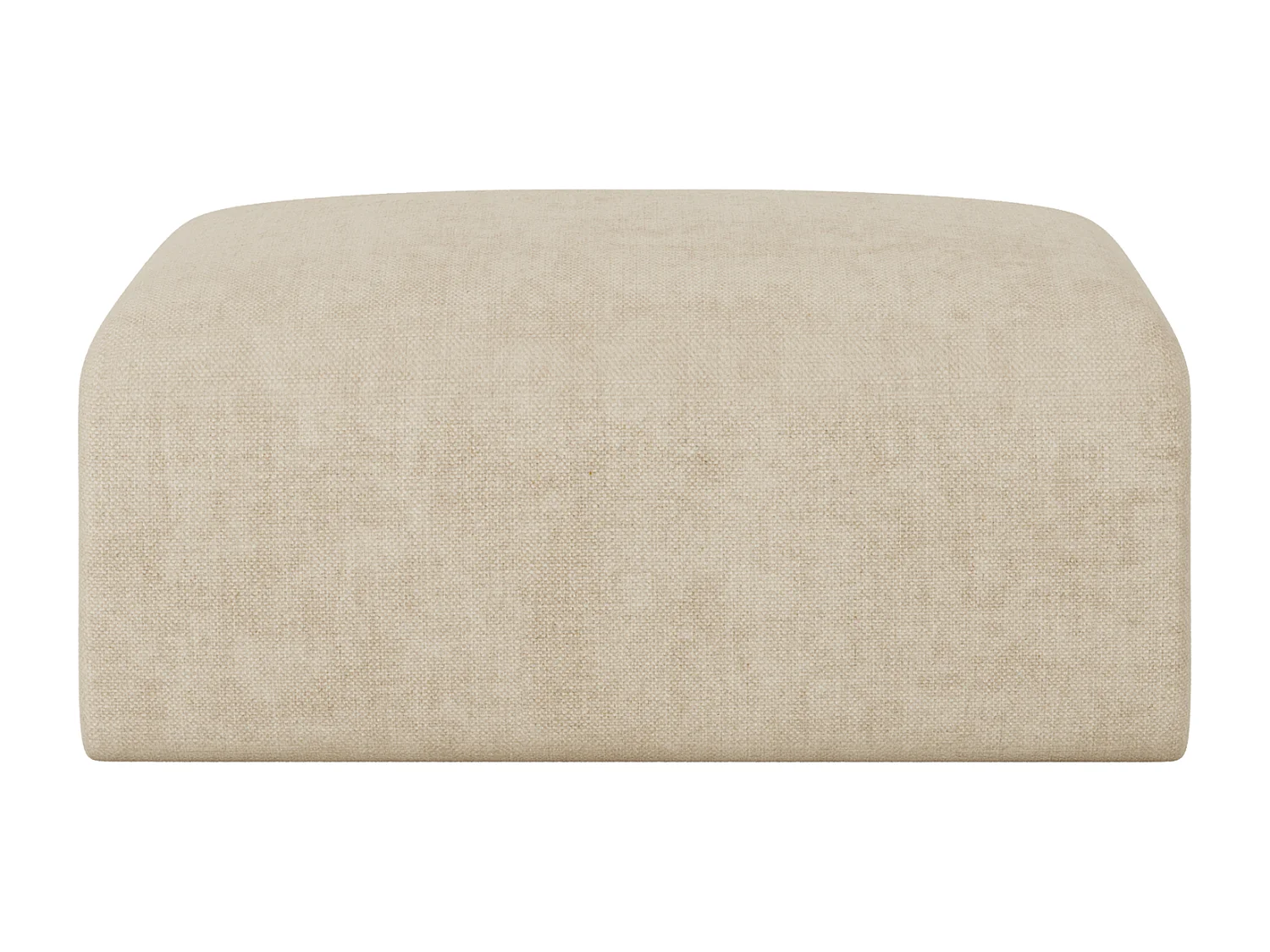 Pouf en tissu beige POGNI de Maison Céphy