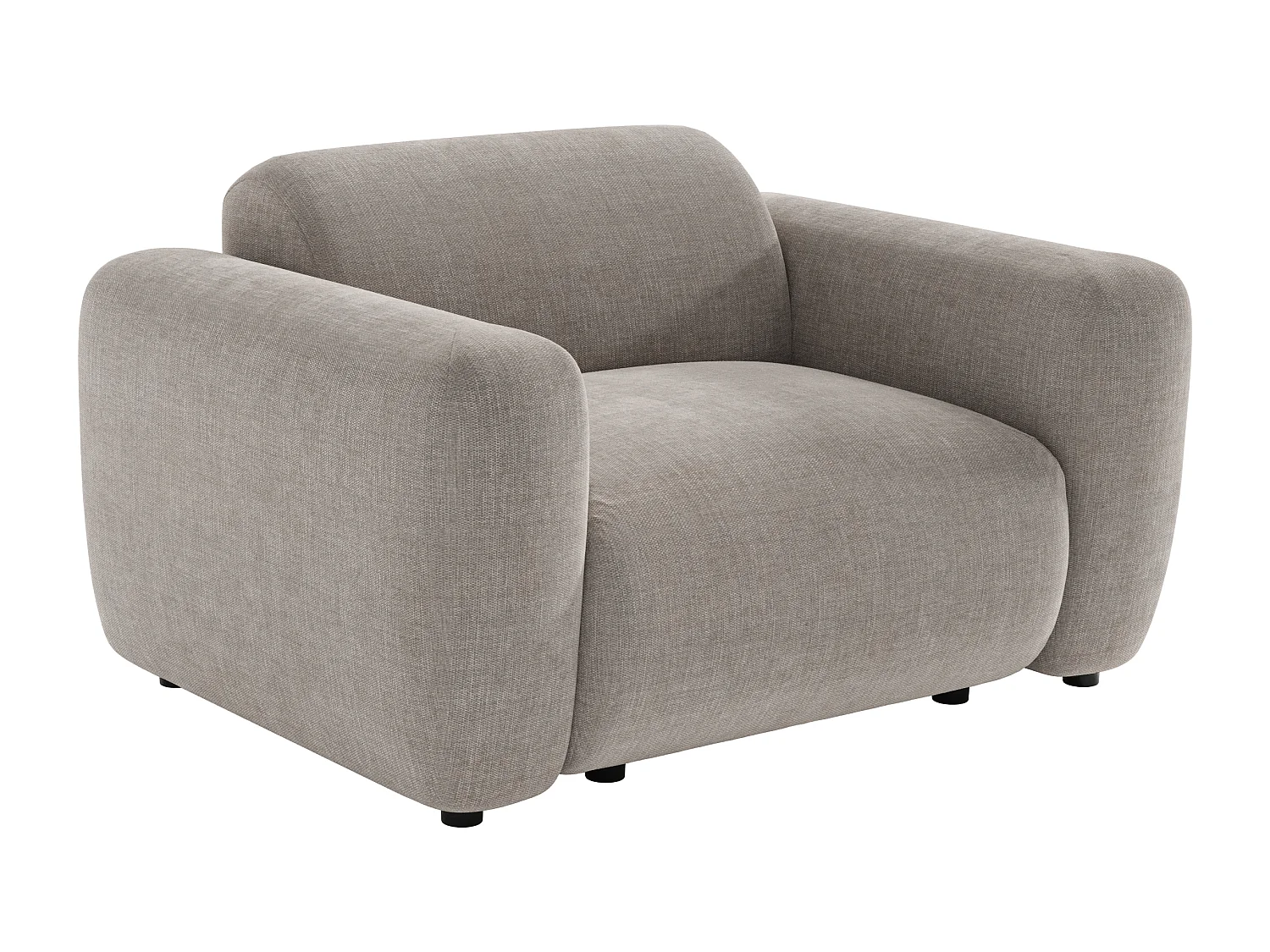 Fauteuil en tissu gris POGNI de Maison Céphy