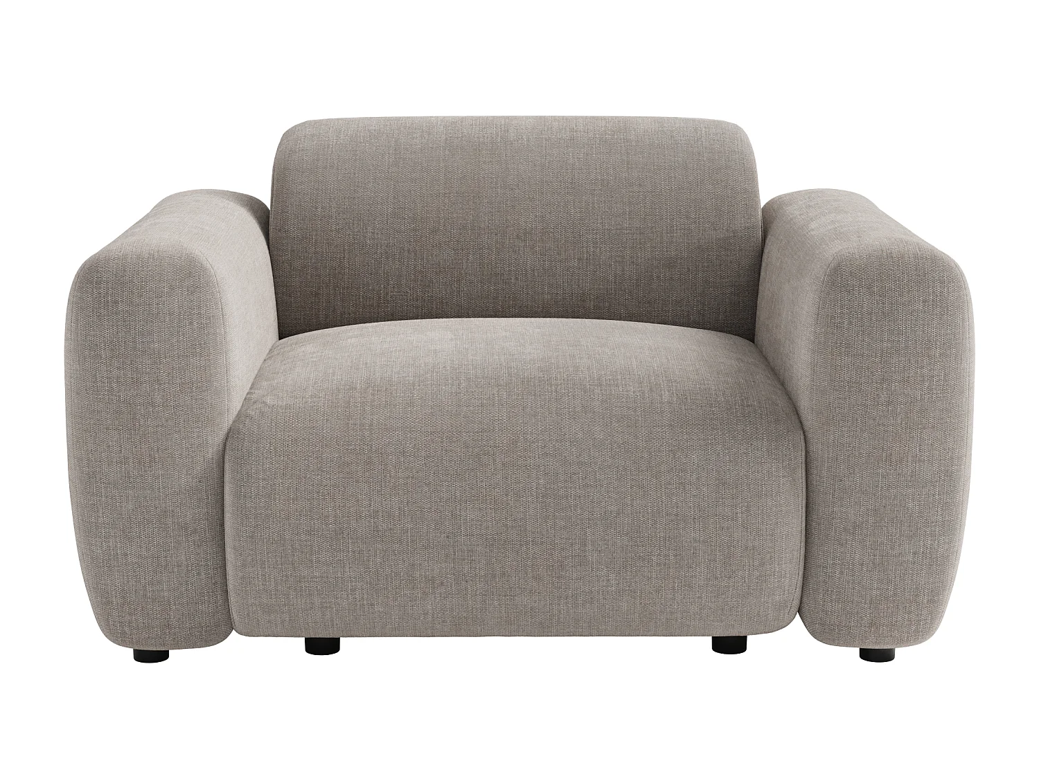 Fauteuil en tissu gris POGNI de Maison Céphy