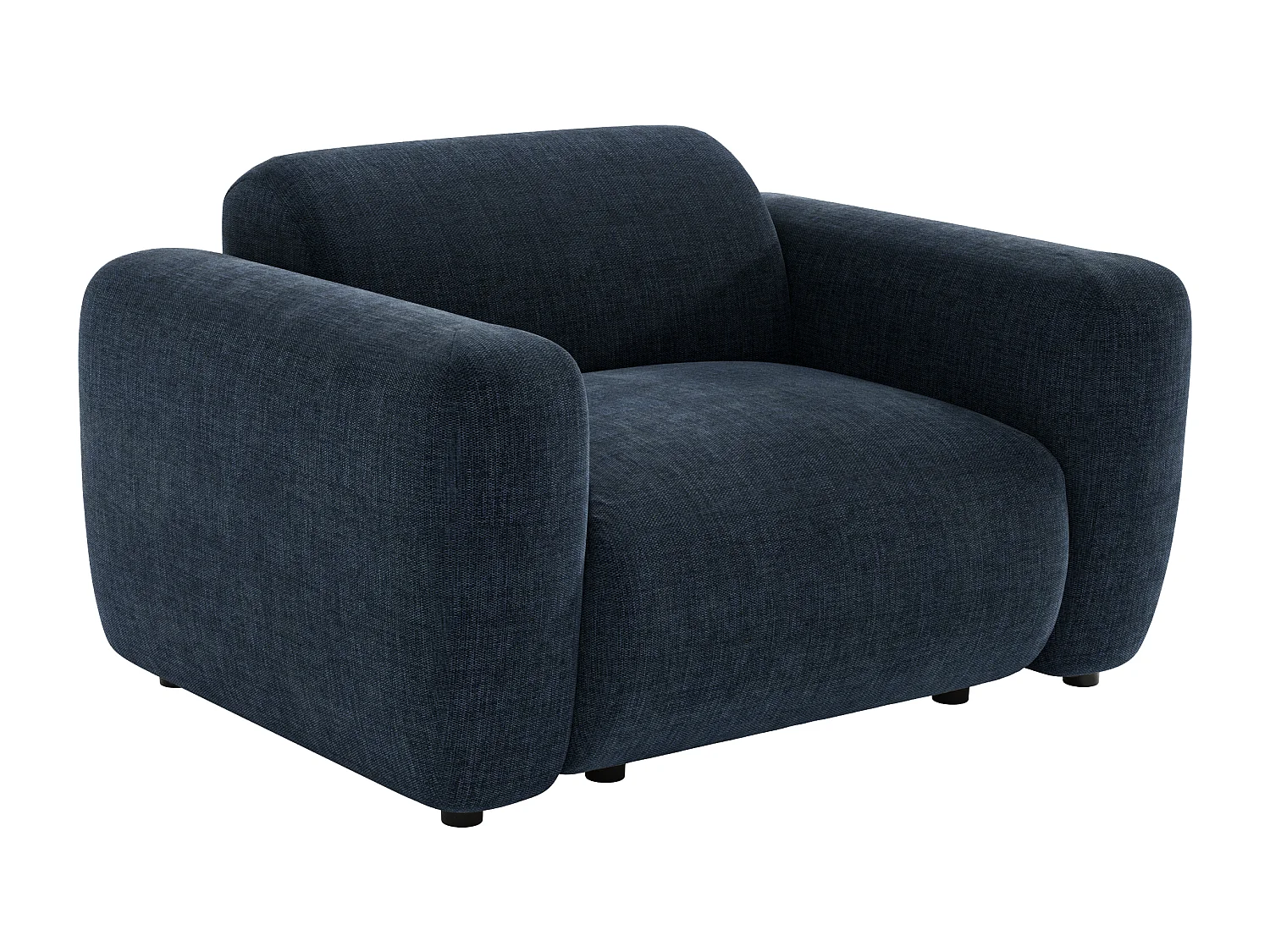 Fauteuil en tissu bleu POGNI de Maison Céphy
