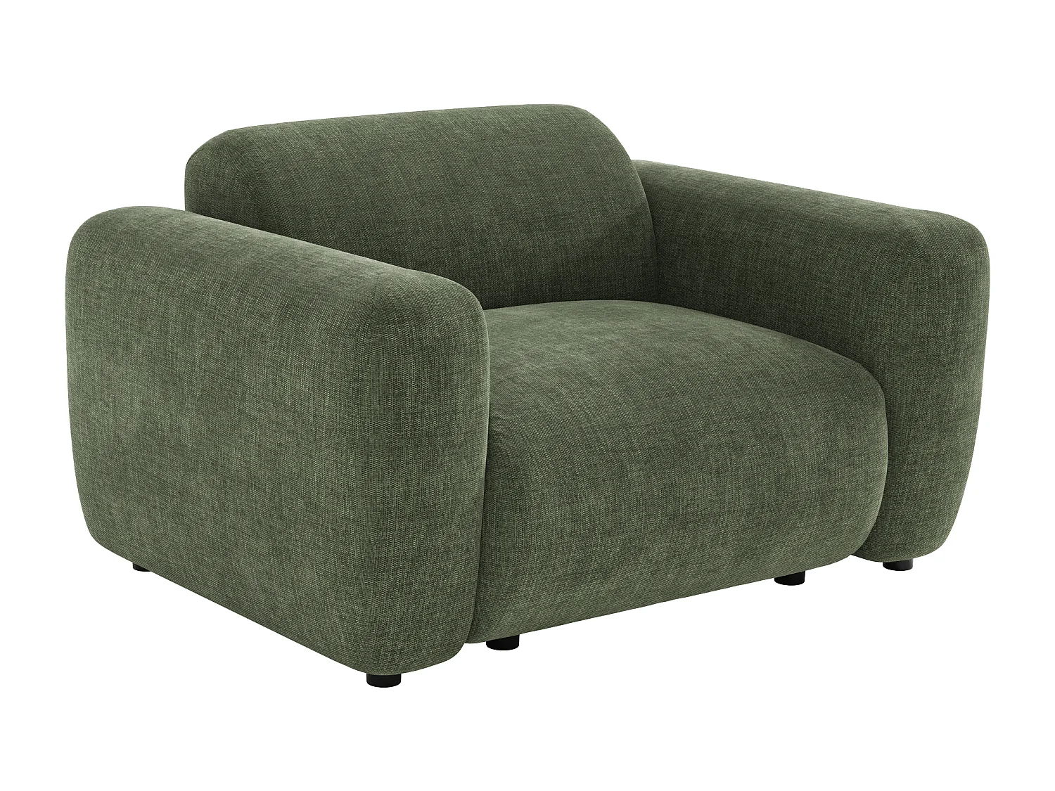 Fauteuil en tissu vert POGNI de Maison Céphy