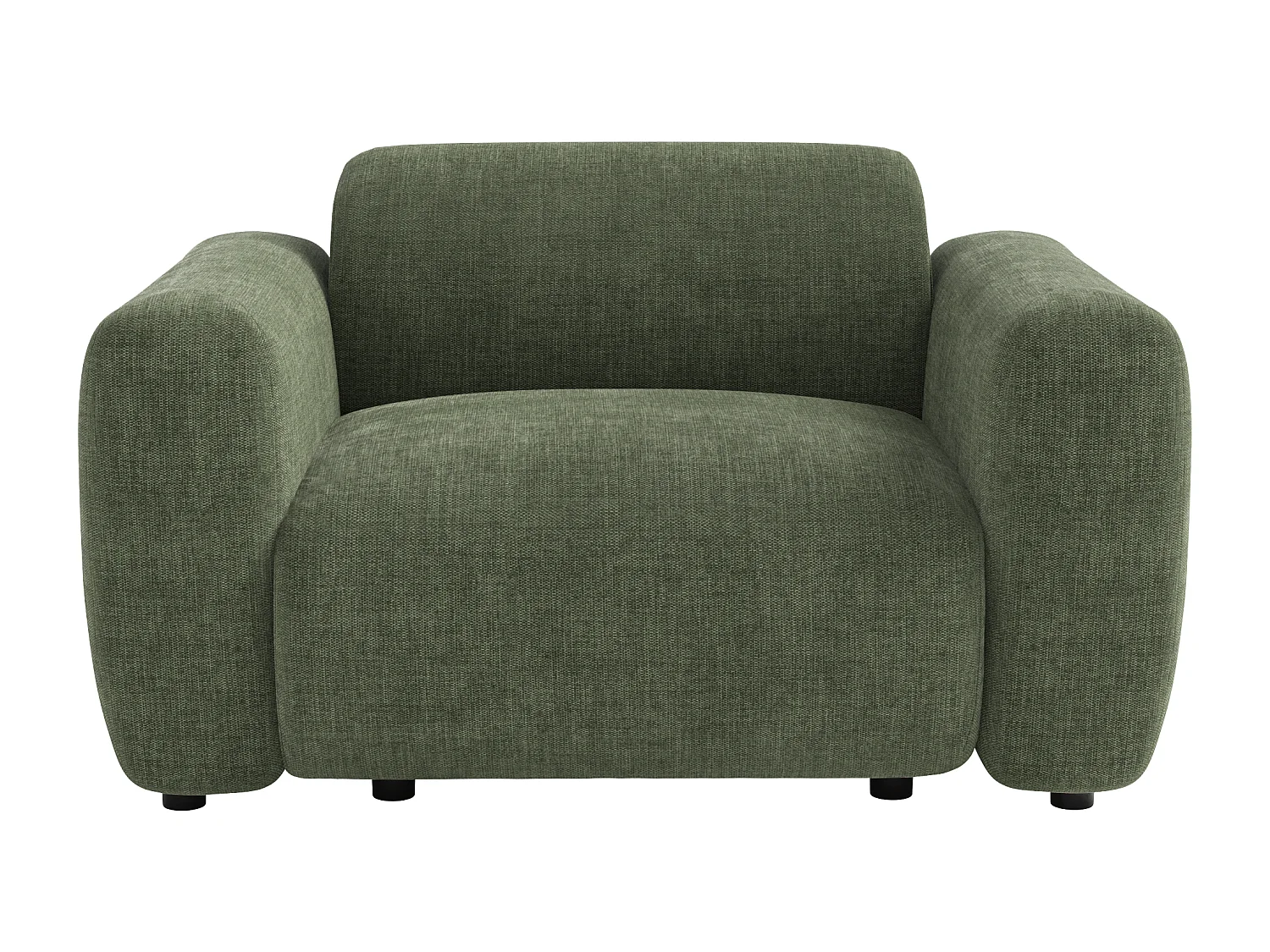 Fauteuil en tissu vert POGNI de Maison Céphy