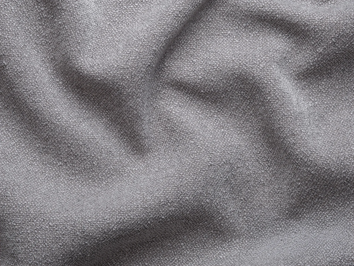 Canapé d'angle gauche en tissu chenille gris clair CAMILIO de Maison Céphy