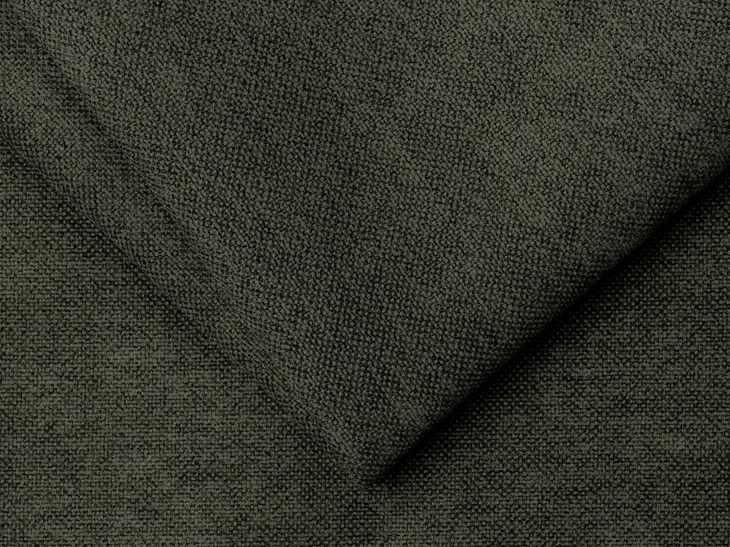 Canapé d'angle droit ouvert en tissu vert POGNI de Maison Céphy