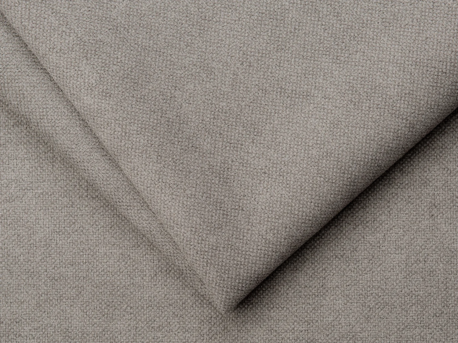 Canapé 4 places en tissu gris POGNI