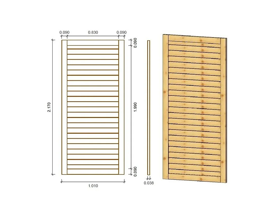Gazebo da giardino in legno pergola 4.04x4.04 m con pannell - Impregnata - ALT133 - ALTANKA
