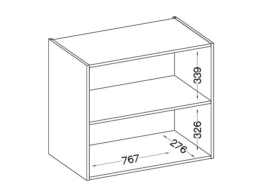 Móvel alto LASSEN cinza fosco com 2 portas basculantes, sendo 1 com vidro L80xP31,6xA72 cm em painéis de partículas