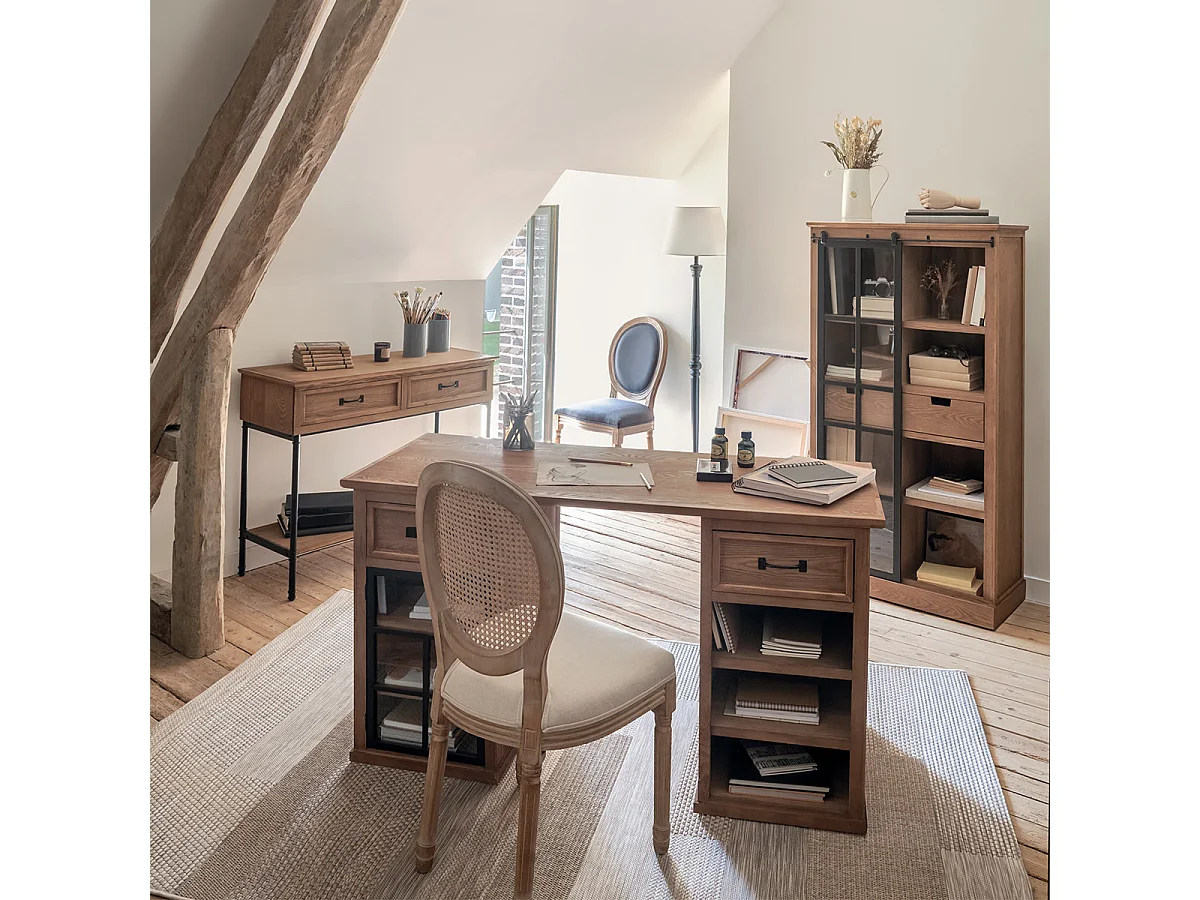 Vitrine 2 tiroirs  Longueur 80 x Profondeur 40 x Hauteur 150 cm