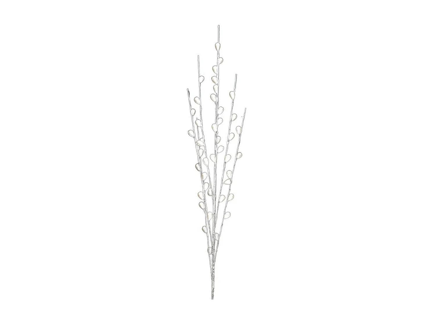 Branche de Fleurs en verre transparent Ht.90cm