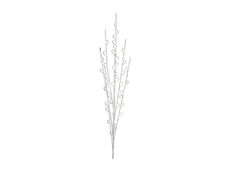 Branche de Fleurs en verre transparent Ht.90cm