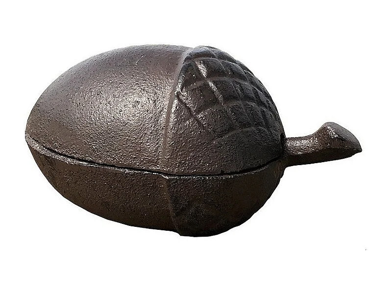 Boîte à clés clefs cache clés clefs gland extérieur fonte marron 14cm