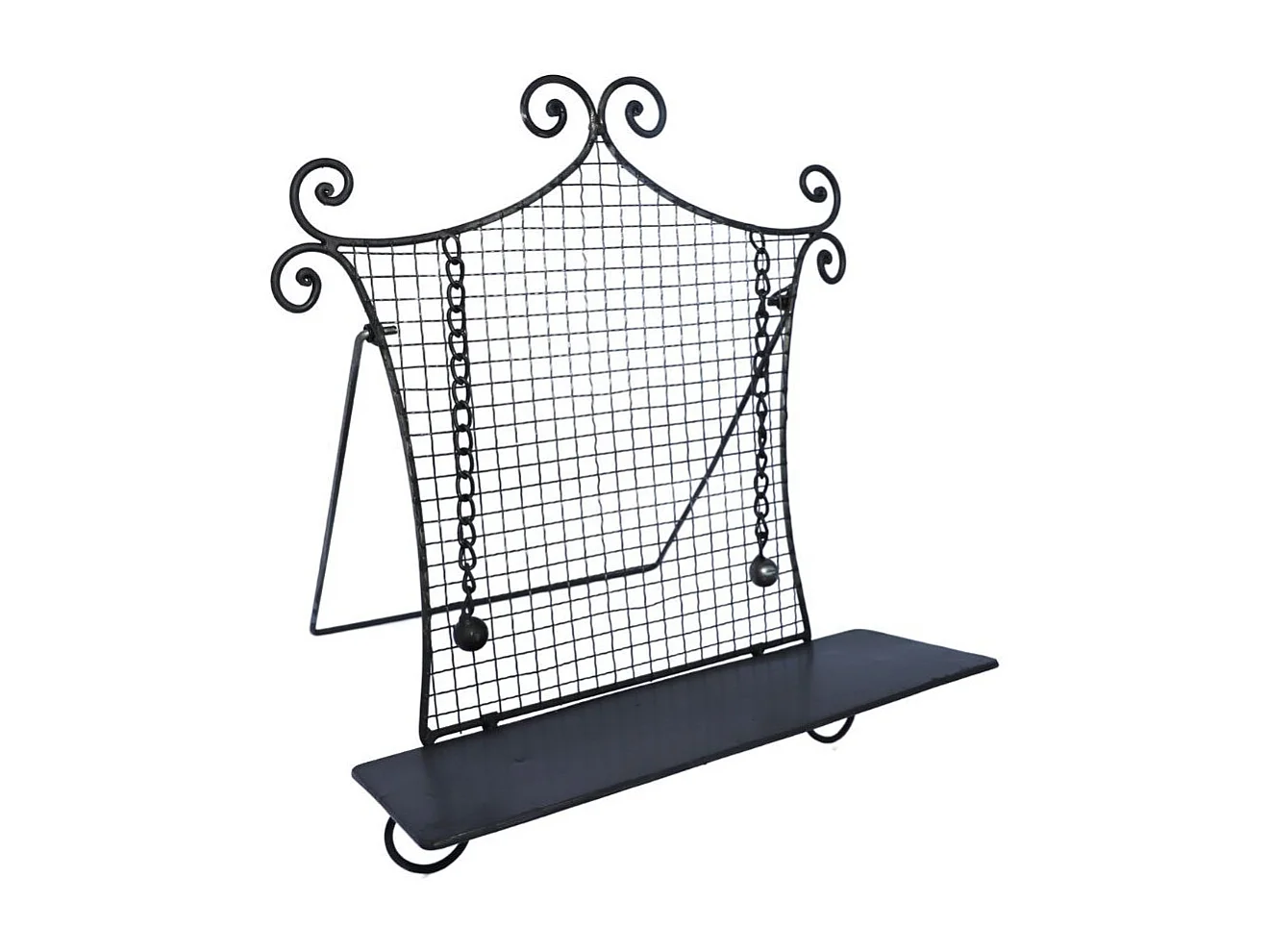 Pupitre musique lutrin livre en métal gris 42.5 x 33 x 12 cm