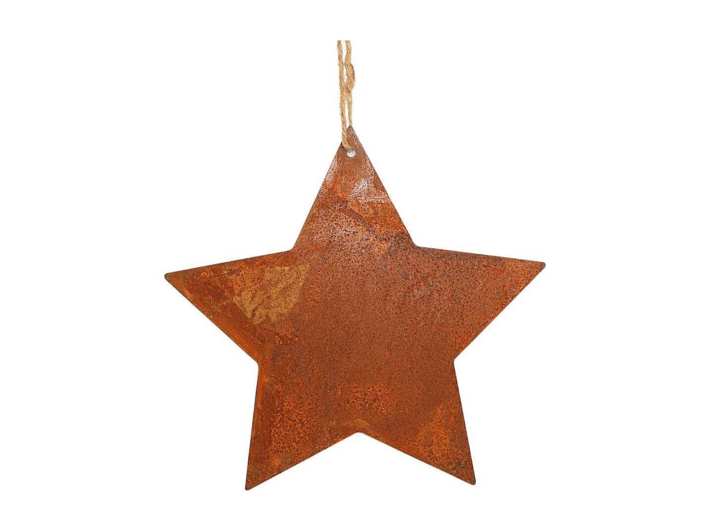 ~ Etoile à suspendre en métal rouillé marron Ø30 cm