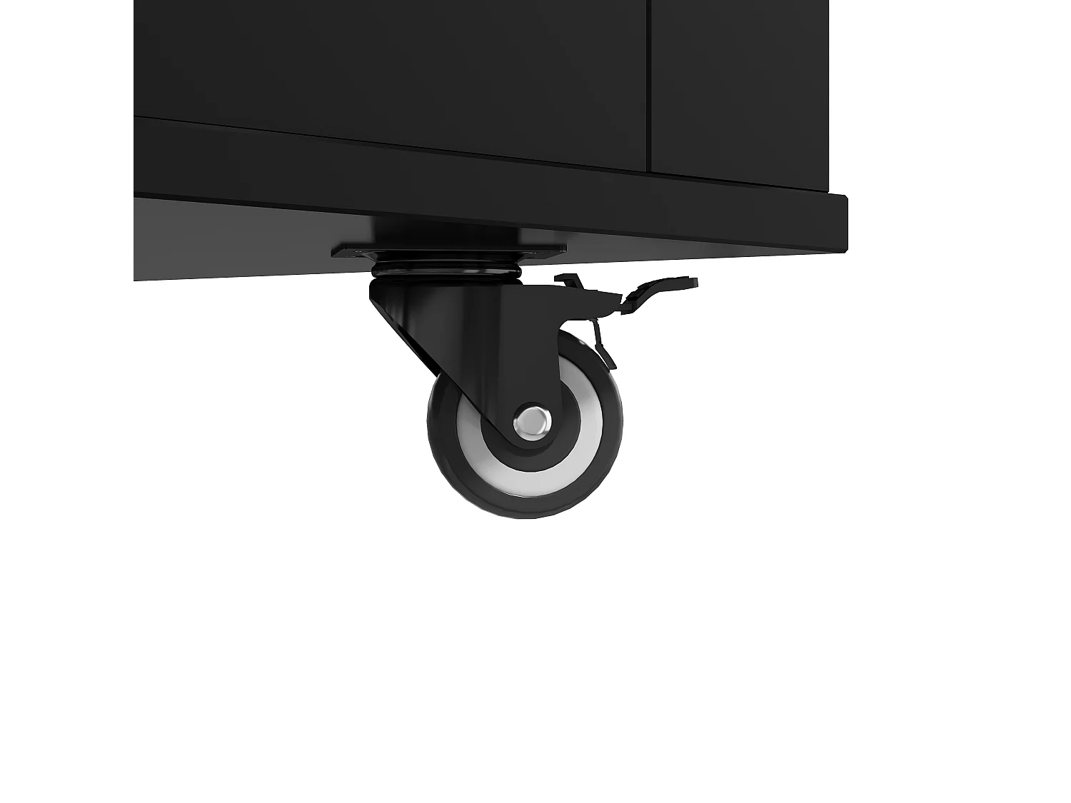 Îlot central de cuisine mobile - table à manger pliable - avec LED - avec 2 portes et 3 tiroirs - avec porte-verres à vin et roulettes - Noir