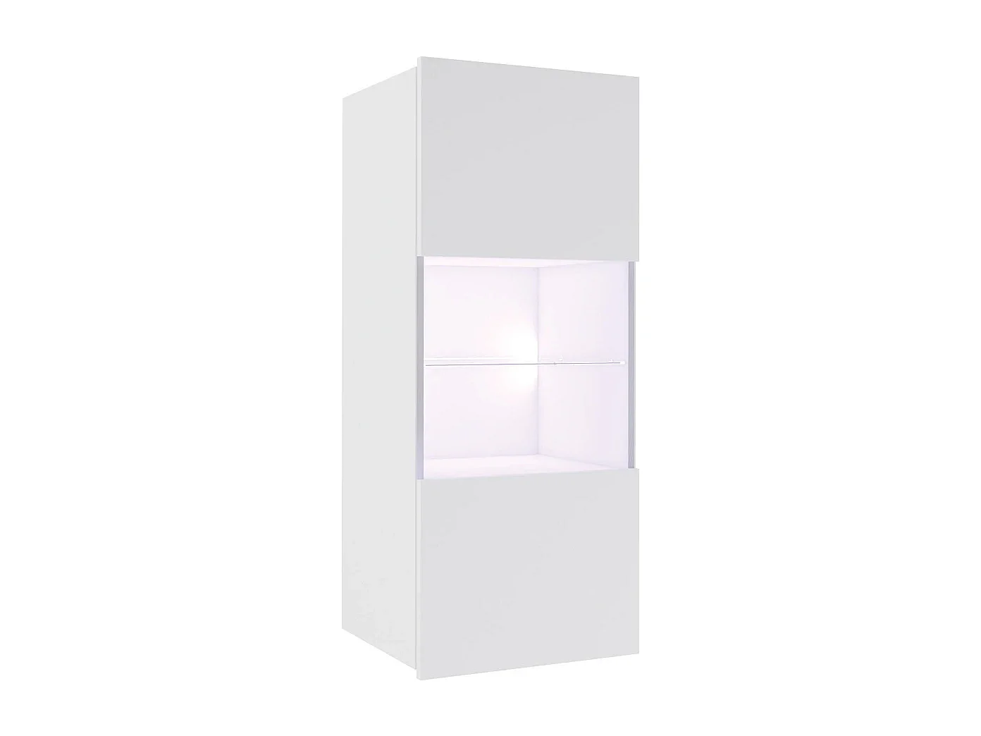 Ensemble Mural Montreal I - Blanc Brillant - Sans LED