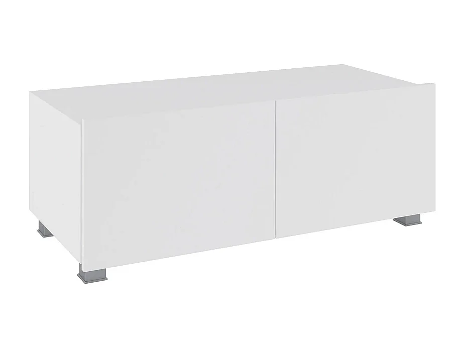 Petit Ensemble Mural Montreal VI - Noir & Blanc Brillant - LED Bleu