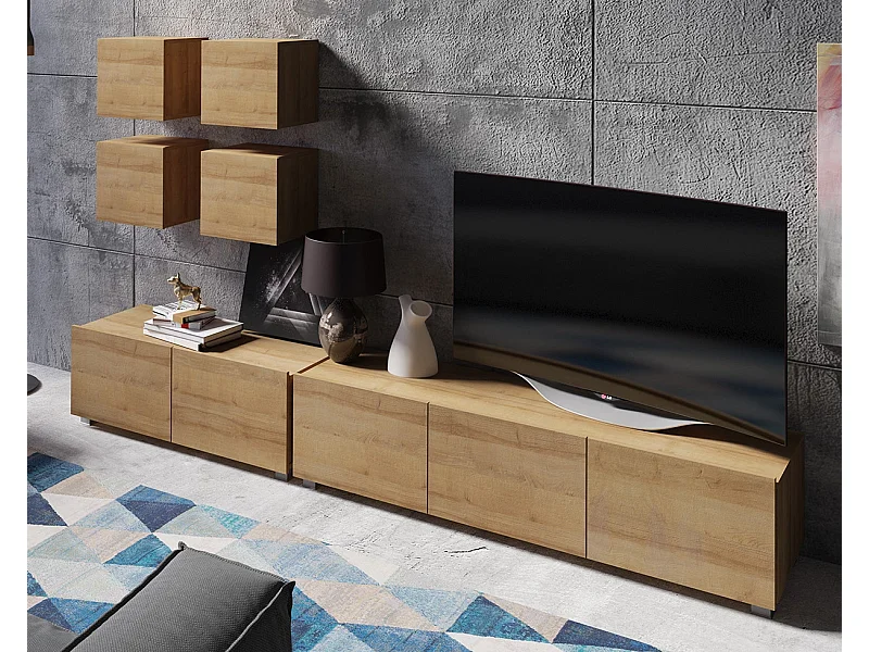 Ensemble Mural Montreal X - Chêne Doré - Naturel