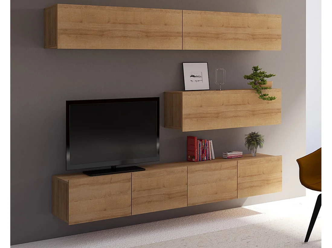 Ensemble Mural Montreal V - Chêne Doré - Modulable