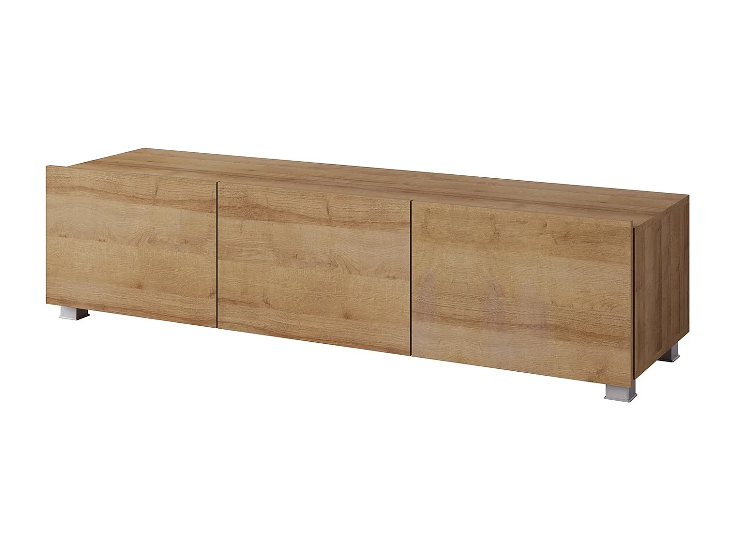 Ensemble Mural Montreal IX - Chêne Doré - LED Blanc