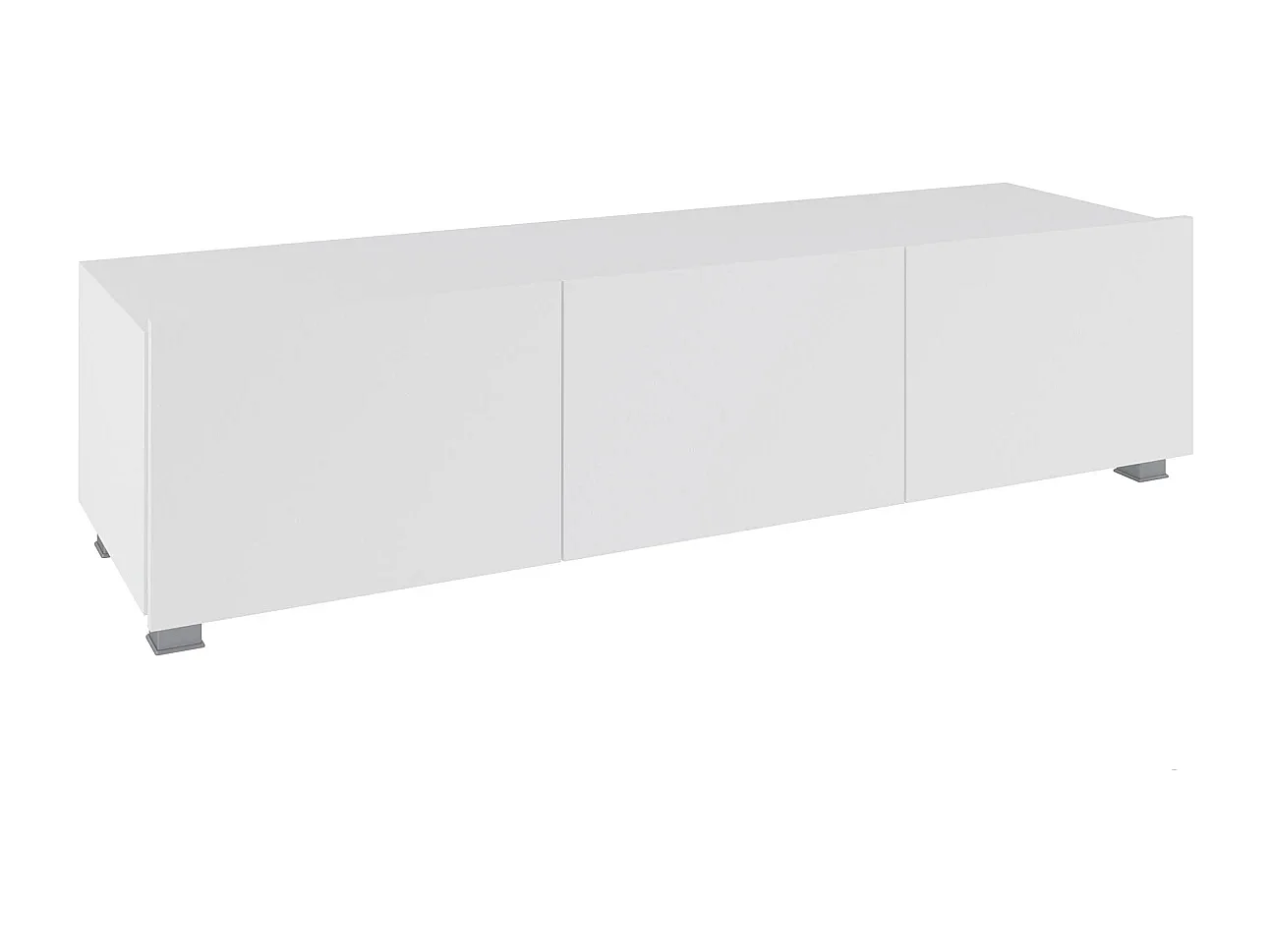 Ensemble Mural Montreal IX - Noir & Blanc Brillant - LED Blanc