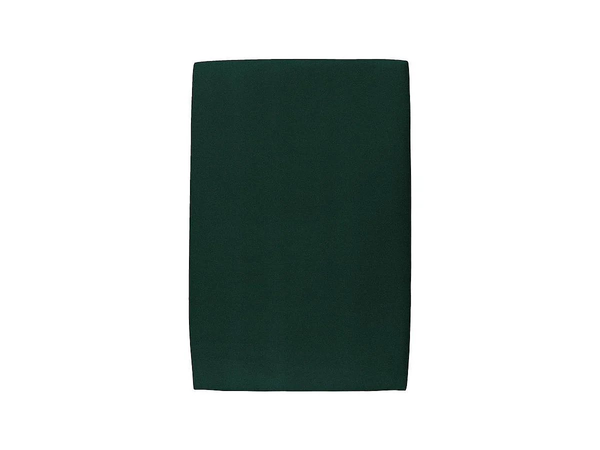 Lit 90x200cm avec tête de lit tapissier velours et sommier kit vert - Hauteur totale : 29cm