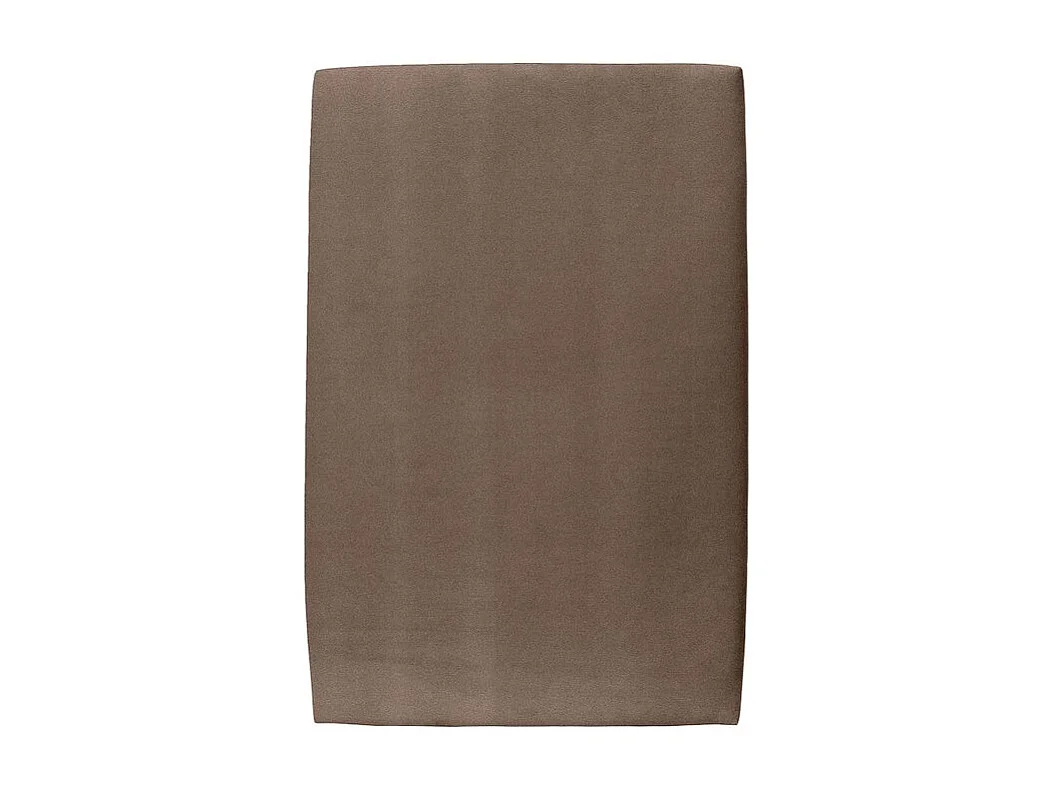 Lit 90x200cm avec tête de lit tapissier velours et sommier kit taupe - Hauteur totale : 29cm