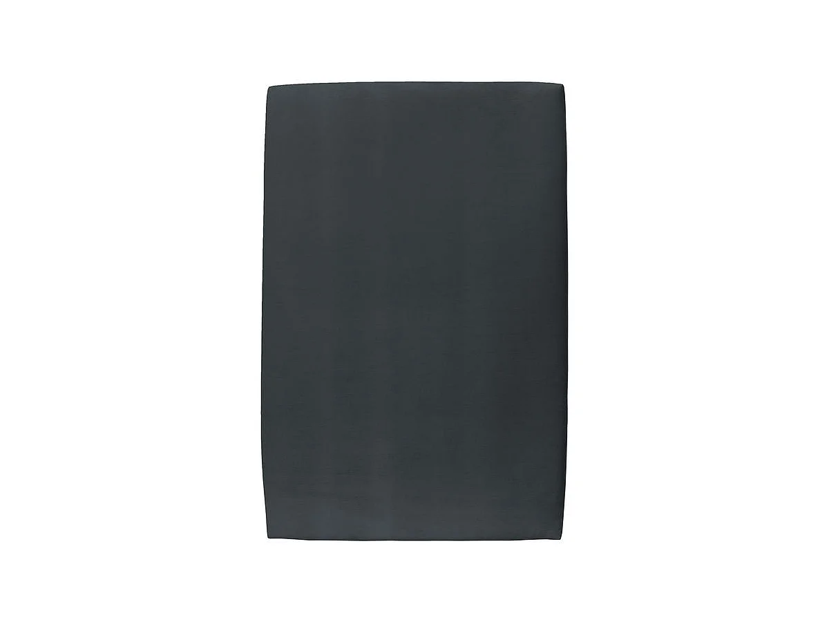 Lit 90x200cm avec tête de lit tapissier velours et sommier kit gris anthracite - Hauteur totale : 29cm