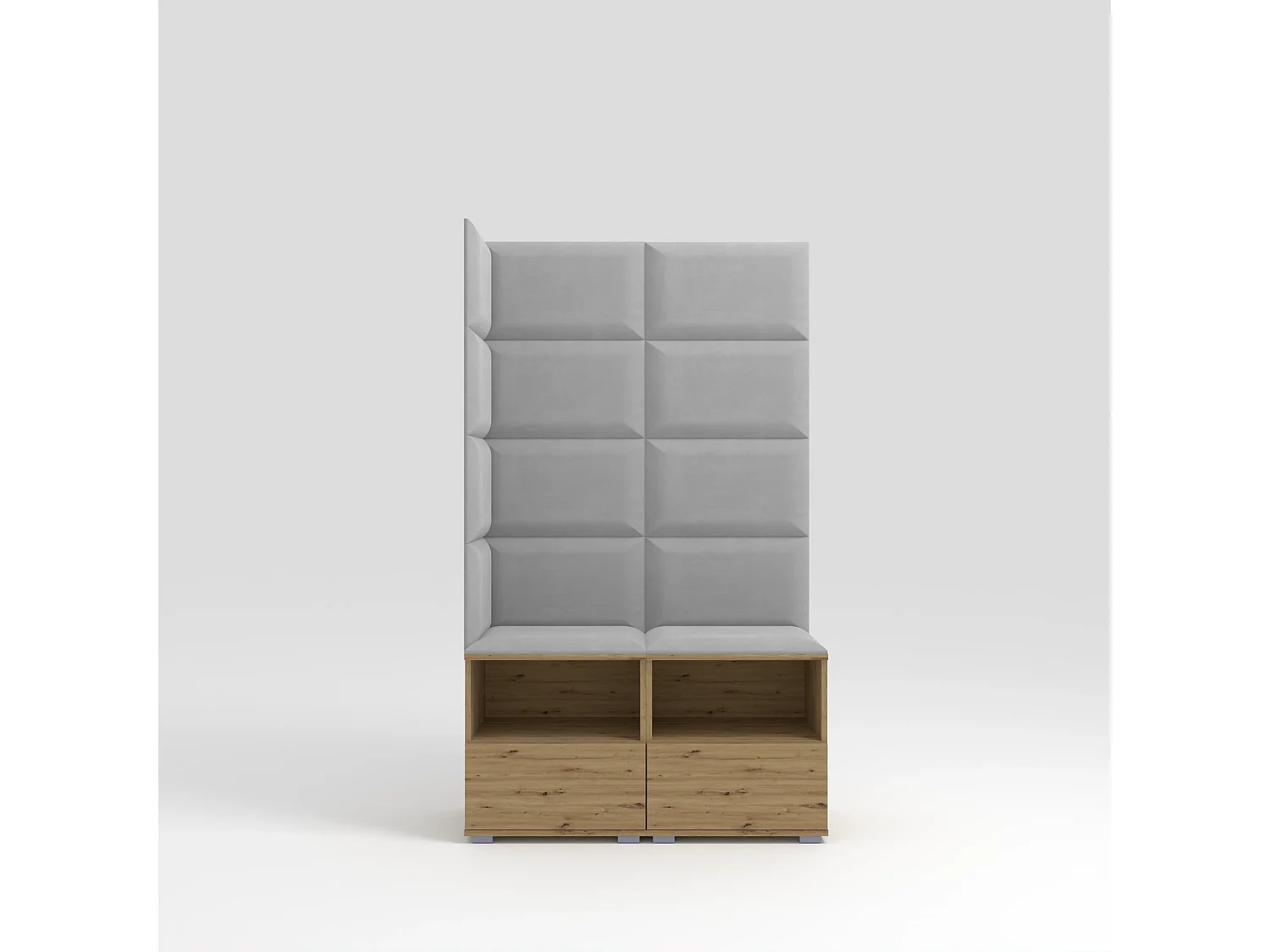 Halcombinatie Nela V - 100 cm - Artisan Eiken - Trinity 32 - Lichtgrijs