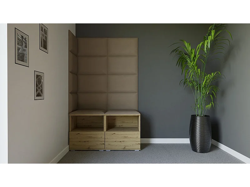 Halcombinatie Nela V - 100 cm - Artisan Eiken - Trinity 04 - Beige