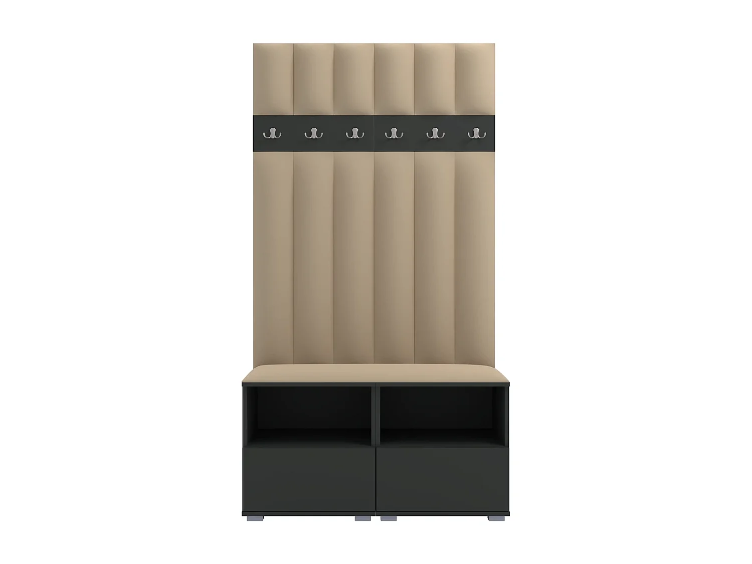 Vestiaire Nela III LUX - 100 cm - Graphite - Trinity 04 - Beige