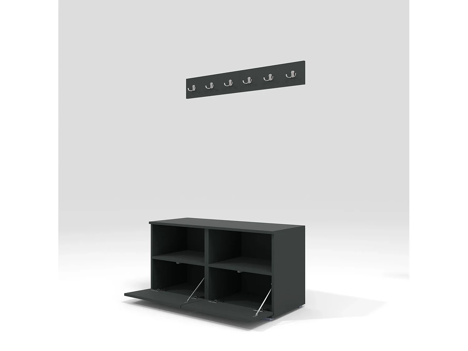 Halcombinatie Nela III - 100 cm - Grafiet - Trinity 16 - Zwart