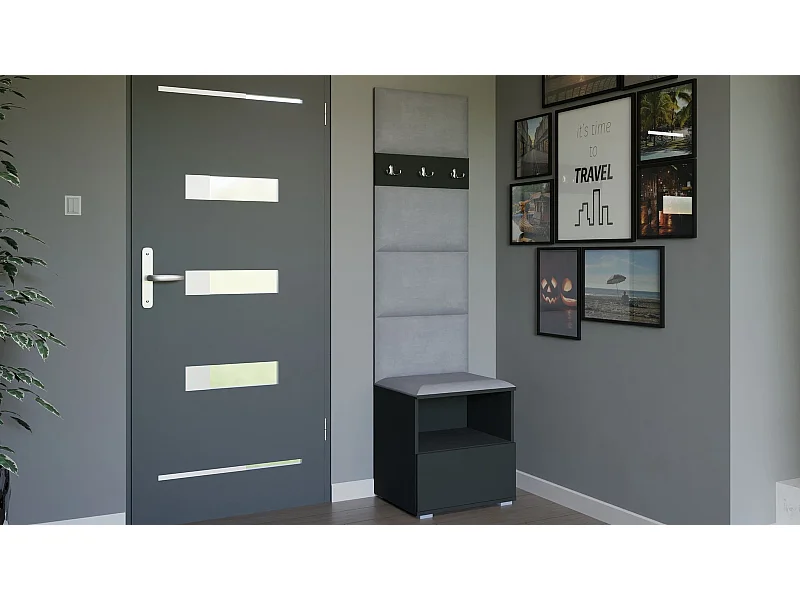 Halcombinatie Nela IV - 50 cm - Grafiet - Trinity 32 - Lichtgrijs