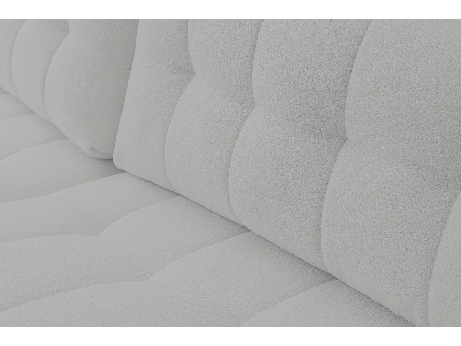 Hoekbank met Slaapfunctie Palermo - Stof Grijs Bravo 26 - Opbergruimte